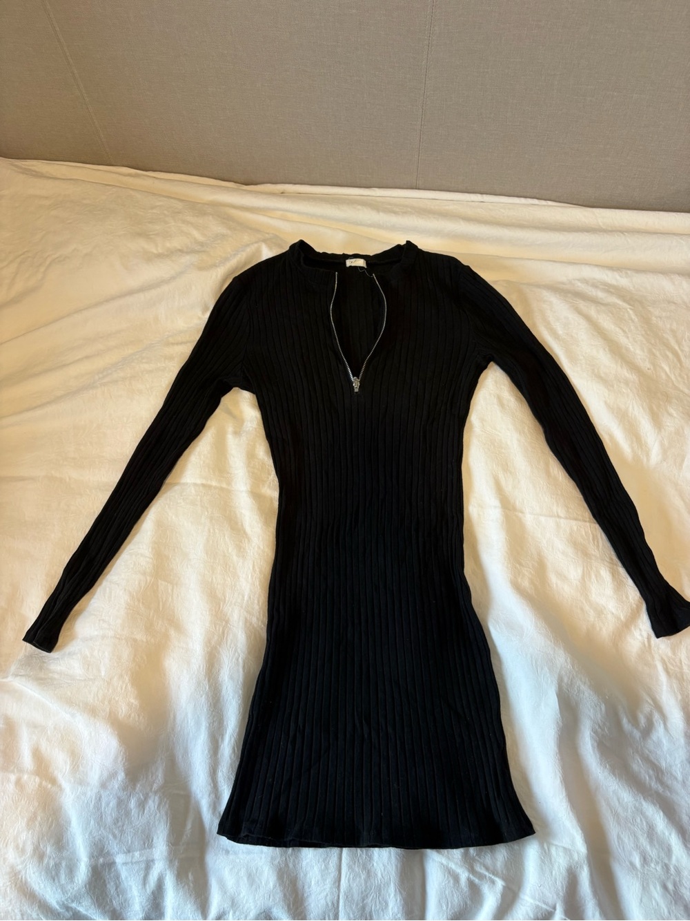Women’s Black Long Sleeve Mini Dress